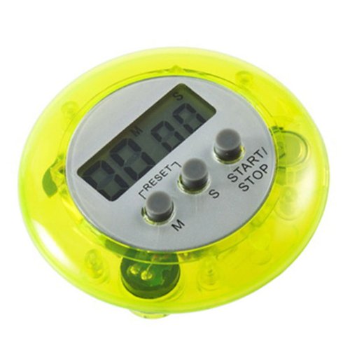 Best Mini LCD Digital Cooking Kitchen Countdown Timer Alarm (Yellow)