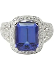 14K Exquisite Tanzanite Ring with diamonds (NEW ARRIVAL)