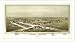 FRAMED Historic Fort Reno, Oklahoma, c. 1891, Bird's Eye View Map (S) (WS)