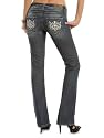 GUESS Isabella Straight Jeans - Grey Blue Wash