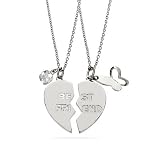 Eve's Addiction Best Friend Sterling Silver Friendship Pendants