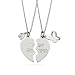 Eve's Addiction Best Friend Sterling Silver Friendship Pendants