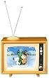 7" Musical & Animated Peanuts Winter Scene TV Box Christmas Decoration