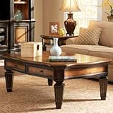 Rectangular Cocktail Table by Hooker Furniture - Black Finish with Rub-Thro ....