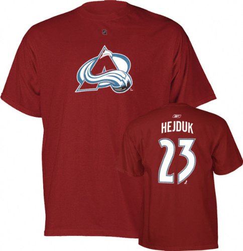 Buy Milan Hejduk Colorado Avalanche Burgundy Name and Number T-Shirt