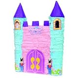 Princess Castle Pinata Party Kit Including Pinata, 3lb Candy and Toy Fillers, Buster Stick, and Blindfold