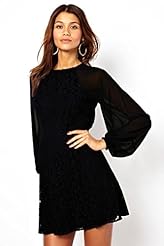 Polyester/Spandex Vintage Lace  Dress