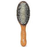 ACCA KAPPA Professional Pneumatic Nylon Boar Bristle Hairbrush, Oval 1 ea - B001UXJAES