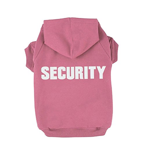 BINGPET BA1002-1 SECURITY Patterns Printed Puppy Pet Hoodie Dog Clothes XXL