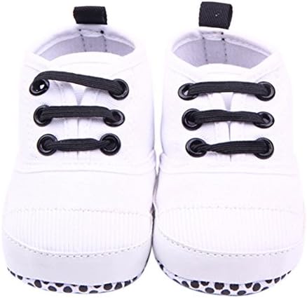Ittar New Baby Toddler Infant Prewalker Flats Antiskid Sandals Sneaker Crib Shoes White Size 12(6-12M)