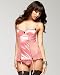 Apparel : bebe Satin Fishnet Babydoll Slip - WEB EXCLUSIVE