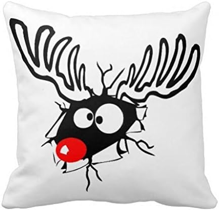 Mamamiya Christmas Reindeer Moose Pillow Case Decorative Throw Pillowcase Cushion Cover