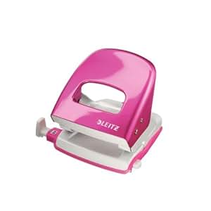 Bureau perforateur NeXXt m&eacute;tallique, feuilles, 30 Blister rose