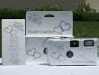 10 Pack Happy Hearts Silver Background Wedding Party Disposable Cameras with Gift Box and Matching Tents, 27 Exp.