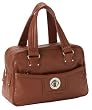 Marc by Marc Jacobs Leather Totally Turnlock Posh Satchel Bag Tote Congac