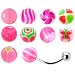 14 Gauge Multi Pink 10 Ball Interchangeable Belly Ring Pack