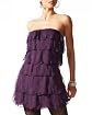 Strapless Petal Tiered Mini Dress Product Image