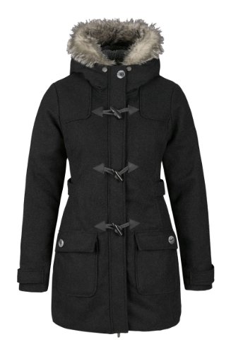 Bench Damen Duffle Coat DUFFLER B, black marl, XL