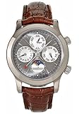 Jaeger-LeCoultre Q146344A Master Grande Memovox Gray Dial Leather Automatic Men's Watch