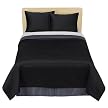 Modern Home Black Charcoal Coverlet Set - King
