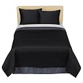 Modern Home Coverlet Set - Black Charcoal