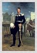 Bild mit Rahmen: Antonio Schrader, "Friedrich Wilhelm III. / nach G�rard", 48 x 71 - Aluminium Basic M: Silber matt