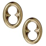 Brass Oxide Finish Lead-Free Pewter Oval Quatrefoil Connector Link 18mm (2)