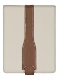 M-Edge Platform Jacket for Sony Reader Pocket Edition (Genuine Leather--Pebbled Cream w/ Saddle)