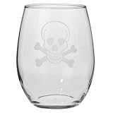 Skull Stemless Red Wine Set of 4 Skull Stemless Red Wine Set of 4