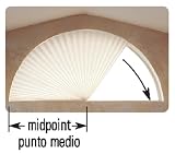 Redi Shade 3362548 Redi Arch 72-Inch Arch Window Shade, White