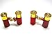 Red & Gold Shotgun Shell Cufflinks w/ Gift Box
