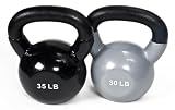 j/fit 30-35lb Vinyl Kettlebell Set