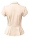DRESSIS Women's Solid/Polka Short Sleeve Buttoned Blazer Jacket S to 3XL (17 Colors)