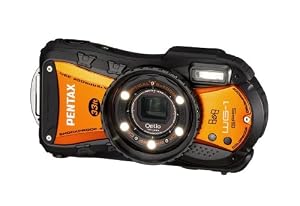 Pentax Optio Wg-1 Gps Digital Camera - Orange (14mp, 5x Wide Angle Optical Zoom)  2.7 Inch Lcd