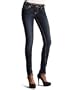 Denim of Virtue Women's Slim Peeptoe Jean, Midnight Dream, 24