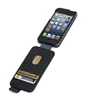 Kensington K39604WW Portafolio Flip Wallet Case for iPhone 5 - 1 Pack - Carrying Case - Retail Packaging - Black, Marble Accents