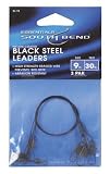 South Bend Black Nylon Coated Steel Leader 9-Inch (Black)