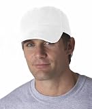 UltraClub Classic Cut Solid-Color Heavy Brushed Cotton Twill Unconstructed Cap
