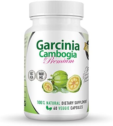 Premium Garcinia Cambogia Extract - 60% HCA - 1600mg Garcinia Extract - 100% Natural Weightloss Formula - No Fillers - No Binders - No Additives - Including 50+ Page Weightloss Ebook