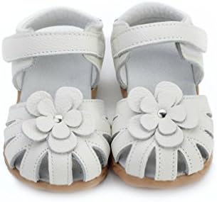 Baby Girl's New Fashion Leather Flower Non-slip Flat Sandals (US 6)