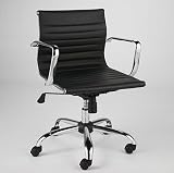 Euro Style Melvin Lb Office Chair; Blk/Chr