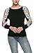 Zeagoo Womens Sexy Lace Crochet Long Sleeve Off Shoulder Tops Blouse