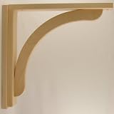Corbel for Countertops and Shelves - Maple Concave Model 14 - Unfinished