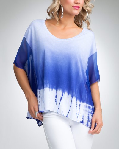 Cheap Fashion Tops on Cheap Price Bebe Tie Dye Ombre Chiffon Top     Decent Price    Fashion