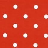 Red Polka vinyl PVC Tablecloth Table Cover 2 metres