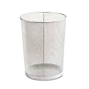 Expressions Wire Mesh Round Wastebasket, Pewter (ELD22354) Category: Wastebaskets
