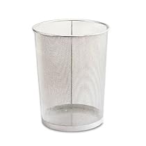 Expressions Wire Mesh Round Wastebasket, Pewter (ELD22354) Category: Wastebaskets