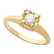 14K Yellow Gold Diamond Solitaire Engagement Ring - 0.40 Ct.