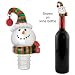 Hand Painted Snowman Jangle Bottle Stopper