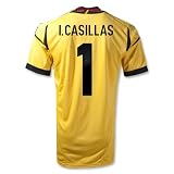 adidas #1 Iker Casillas Spain Home 2011-13 GoalKeeper Soccer Jersey (US Size: S)